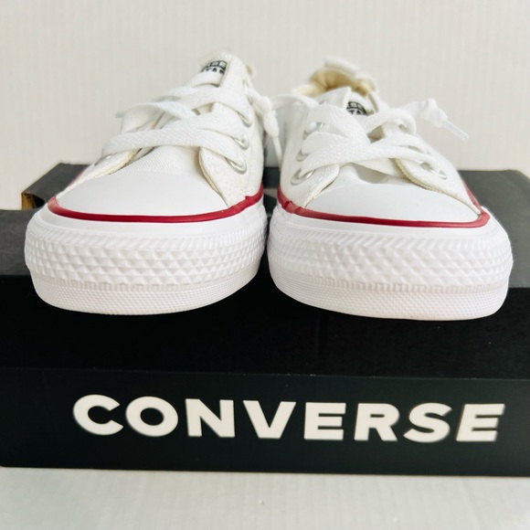 Converse Madison OX White with Red Trim Sneakers - Picture 1 of 7